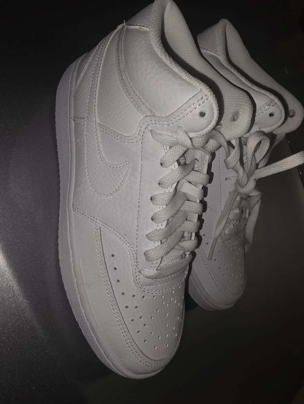Brand New Mens Nike Court Vision Size 8 White High Top Sneakers No Box